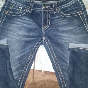 Authentic MISS ME jp5771p cuffed capris size 27